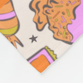 ハロウィンパーソナライズされたキャンディレトログルービーブランケット フリースブランケット (角)