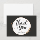 ハロウィンパーソナライズされたサンキューカード サンキューカード (正面/裏面)