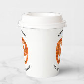 ハロウィンパーソナライズされたジャック – o' – ランタンワードクラウド 紙コップ (右)