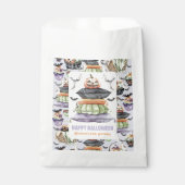 ハロウィンパーソナライズされたスリーポバー フェイバーバッグ (正面)