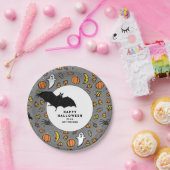 ハロウィンパーソナライズされたトリート ペーパープレート (パーティー)