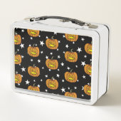 ハロウィンパーソナライズされたパンプキン メタルランチボックス (裏面)