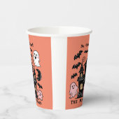 ハロウィンパーソナライズされたビーアワーゲストハウス幽霊のよく出るホテル 紙コップ (左)