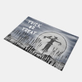 ハロウィンパーソナライズされたホラー不気味かかし ドアマット (アングル)