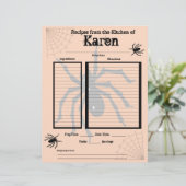 ハロウィンパーソナライズされたレシピページ (スタンド正面)