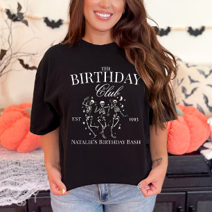 ハロウィンパーソナライズされた不気味グループ誕生日パーティー Tシャツ