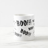 ハロウィンパーソナライズされた不気味幽霊たちコーヒーマグ コーヒーマグカップ (中央)