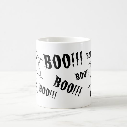 ハロウィンパーソナライズされた不気味幽霊たちコーヒーマグ コーヒーマグカップ (中央)