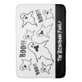 ハロウィンパーソナライズされた不気味幽霊バスマット バスマット (正面縦)