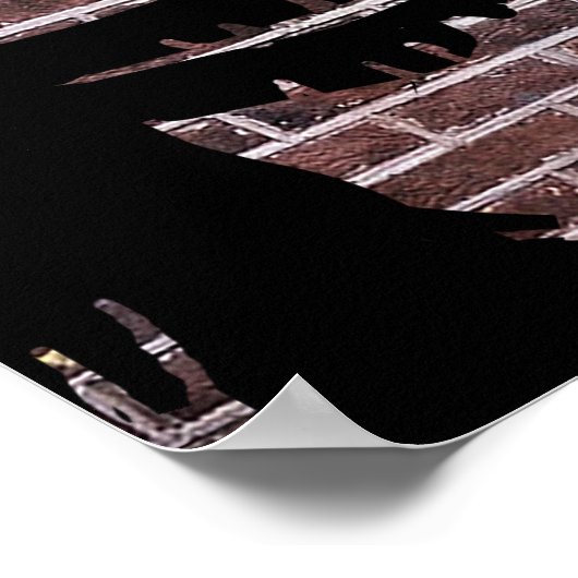 ハロウィンパーソナライズされた家族の写真 ポスター (角)