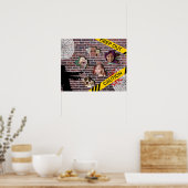 ハロウィンパーソナライズされた家族の写真 ポスター (キッチン)