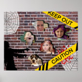 ハロウィンパーソナライズされた家族の写真 ポスター (正面)