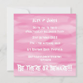 ハロウィンパーソナライズされた幽霊、カボチャ、スパイダー 招待状 (裏面)