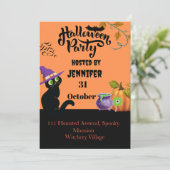 ハロウィンパーソナライズされた招待状カード 招待状 (スタンド正面)