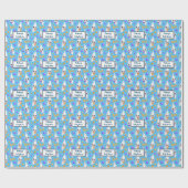 ハロウィンパーソナライズされた男の赤ちゃんベビーシャワー ラッピングペーパー (フラット)