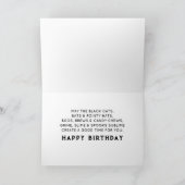 ハロウィンパーソナライズされた10月誕生日 カード (内部)