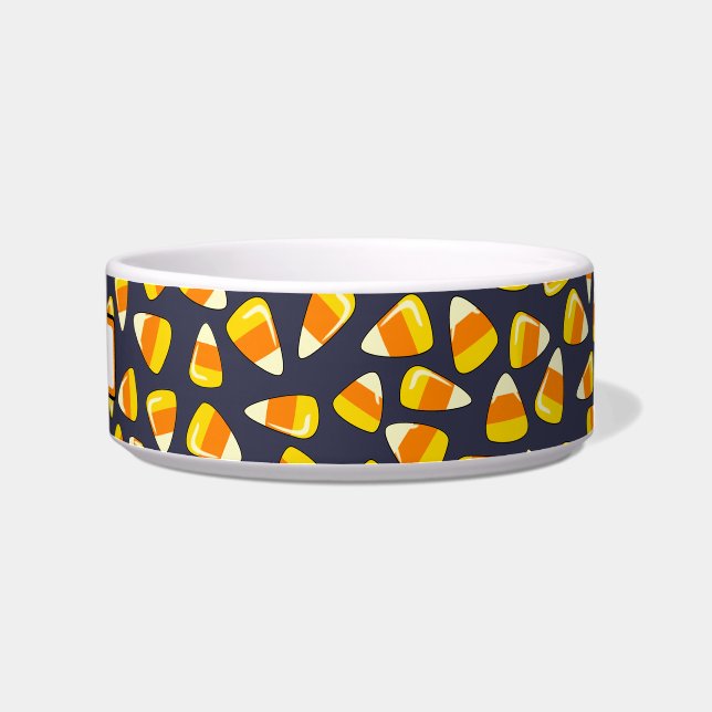 ハロウィンパーソナライズな犬か猫ボールキャンデートウモロコシ ボウル (右)