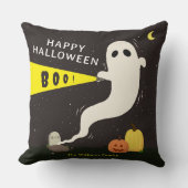 ハロウィンパーソナライズド かわいいお化け クッション (正面)