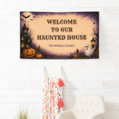 ハロウィンパーティーお化け屋敷 横断幕 (インサイチュ)