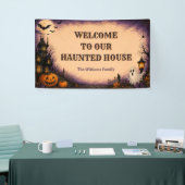 ハロウィンパーティーお化け屋敷 横断幕 (トレードショー)