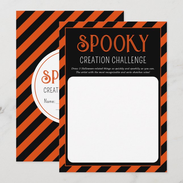 ハロウィンパーティーお絵かきゲーム (正面/裏面)