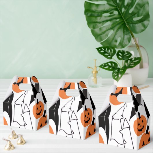 ハロウィンパーティーお菓子入れカスタムパンプキン箱 フェイバーボックス (複数)