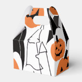 ハロウィンパーティーお菓子入れカスタムパンプキン箱 フェイバーボックス (正面サイド)