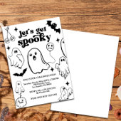 ハロウィンパーティーだよ、怖い雰囲気を楽しもう 招待状