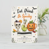 ハロウィンパーティーで食べて飲んでお化けに扮して 招待状 (スタンド正面)