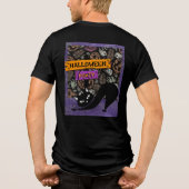 ハロウィンパーティーと黒猫、 トライブレンドTシャツ (裏面)