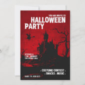 ハロウィンパーティーにご招待 招待状 (正面)