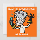 ハロウィンパーティーのおかしい天才 招待状 (正面)