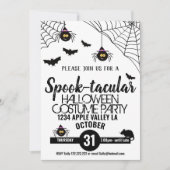 ハロウィンパーティーのおばけスペクタクル 招待状 (正面)