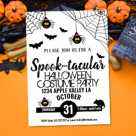 ハロウィンパーティーのおばけスペクタクル 招待状