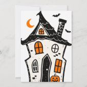 ハロウィンパーティーのおばけ招待状 招待状 (裏面)
