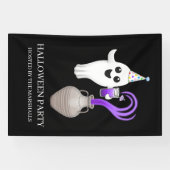 ハロウィンパーティーのお化け 横断幕 (横)