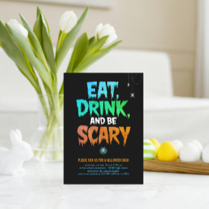 ハロウィンパーティーのお楽しみ「Eat Drink and Be Scary」 招待状
