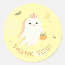 ハロウィンパーティーのお礼 クラシックラウンドステッカー ラウンドシール