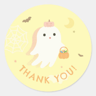 ハロウィンパーティーのお礼 クラシックラウンドステッカー ラウンドシール
