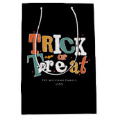 ハロウィンパーティーのお菓子のおねだり ミディアムペーパーバッグ (正面)