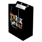 ハロウィンパーティーのお菓子のおねだり ミディアムペーパーバッグ (裏面アングル)