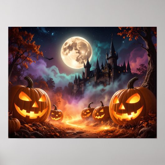 ハロウィンパーティーのお菓子をくれな~い ポスター (正面)