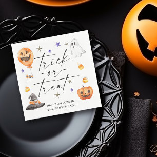 ハロウィンパーティーのお菓子（トリック・オア・トリート） スタンダードランチョンナプキン