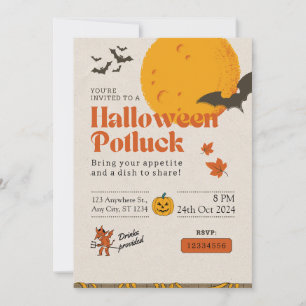 ハロウィンパーティーのお誘い 大人のオフィス向け 招待状