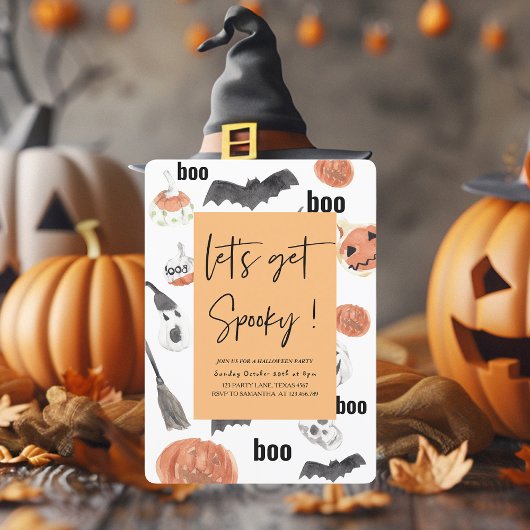 ハロウィンパーティーのお誘い | 怖いけど楽しいハロウィン |  招待状