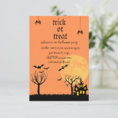 ハロウィンパーティーのご招待 招待状 (スタンド正面)