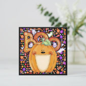 ハロウィンパーティーのご招待 招待状 (スタンド正面)