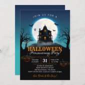 ハロウィンパーティーのご招待 招待状 (正面/裏面)