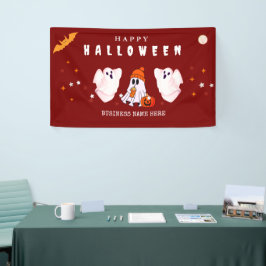 ハロウィンパーティーのカスタムデザイン・スモールビジネス用ロゴ 横断幕