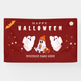 ハロウィンパーティーのカスタムデザイン・スモールビジネス用ロゴ 横断幕